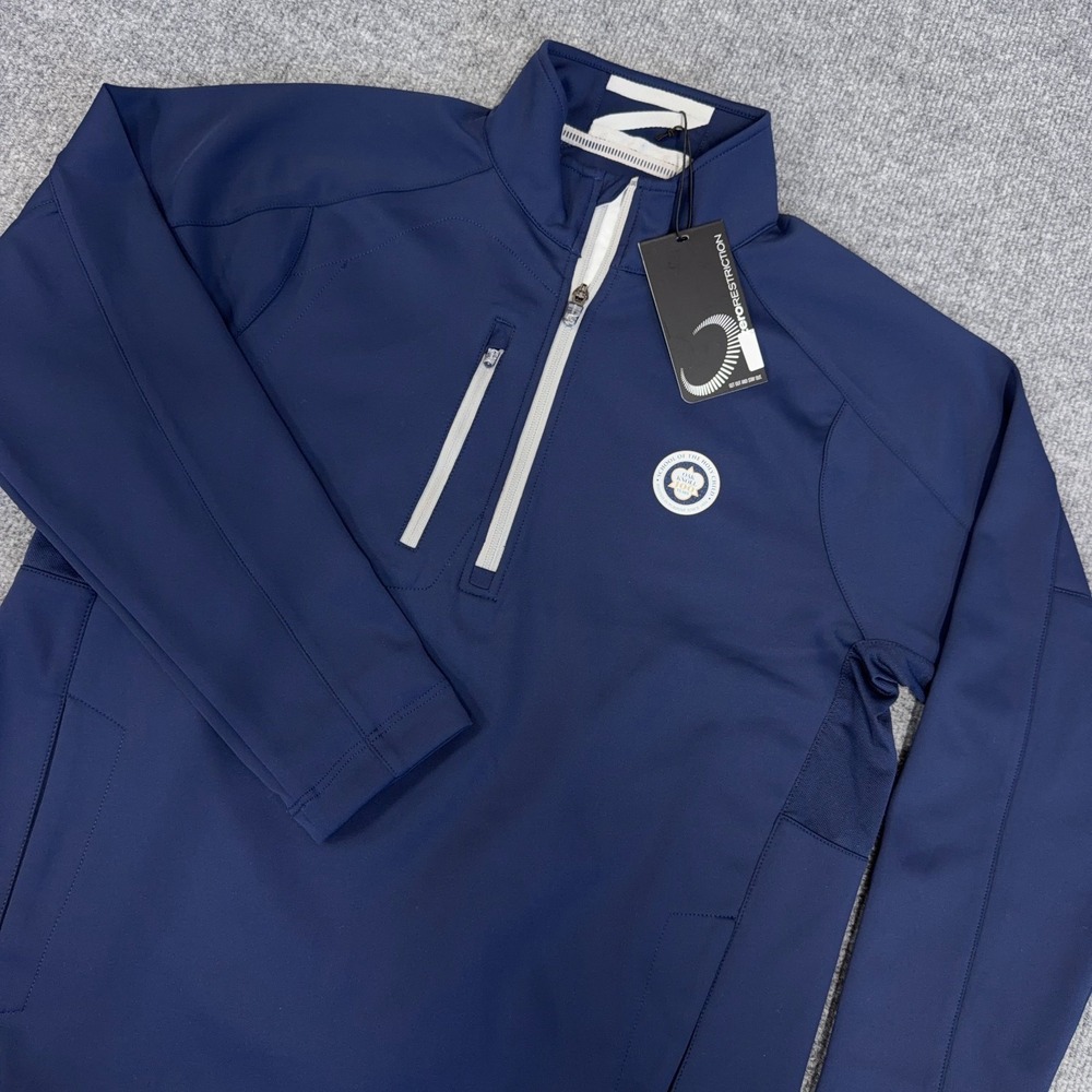 Zero Restriction Tour Series Jacket‎ Men Medium Navy 1/4 Zip Performance *LOGO*